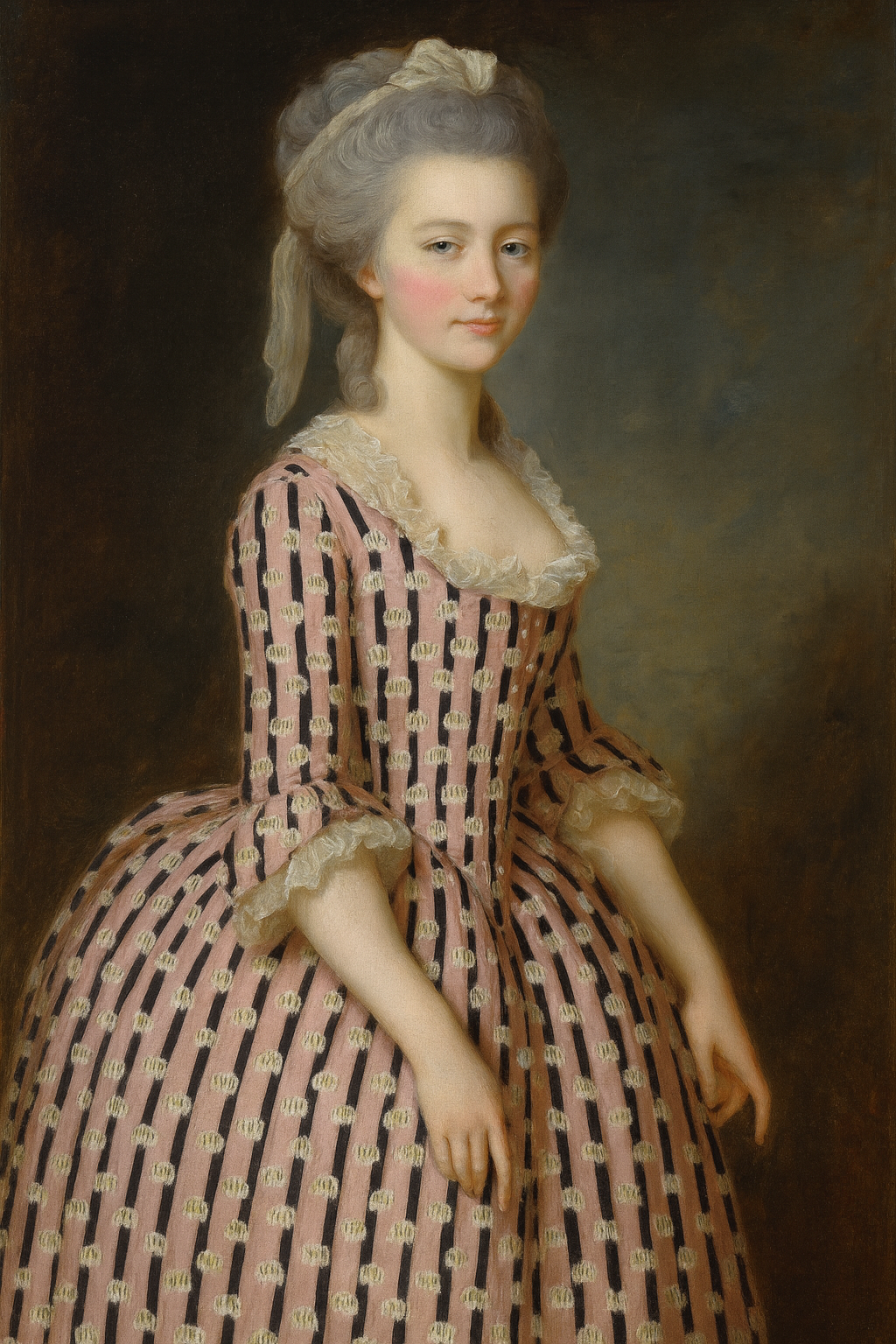 1782 Sophie Cottin - Crushed Roses - Silk