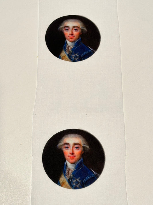 Count Fersen Fabric Medallions – for Ornaments or Keepsakes