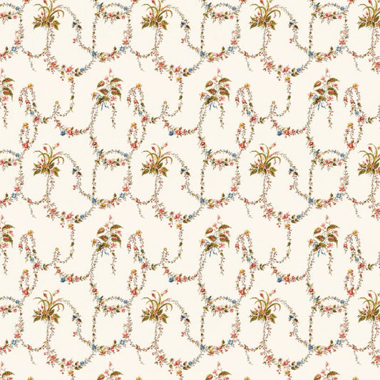Decorative floral pattern on a beige background