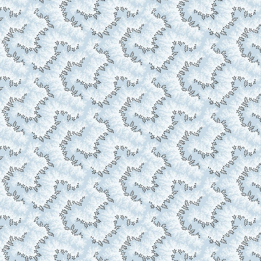 Pattern of deer heads on a light blue background
