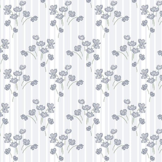 Pattern of small flowers on a white background