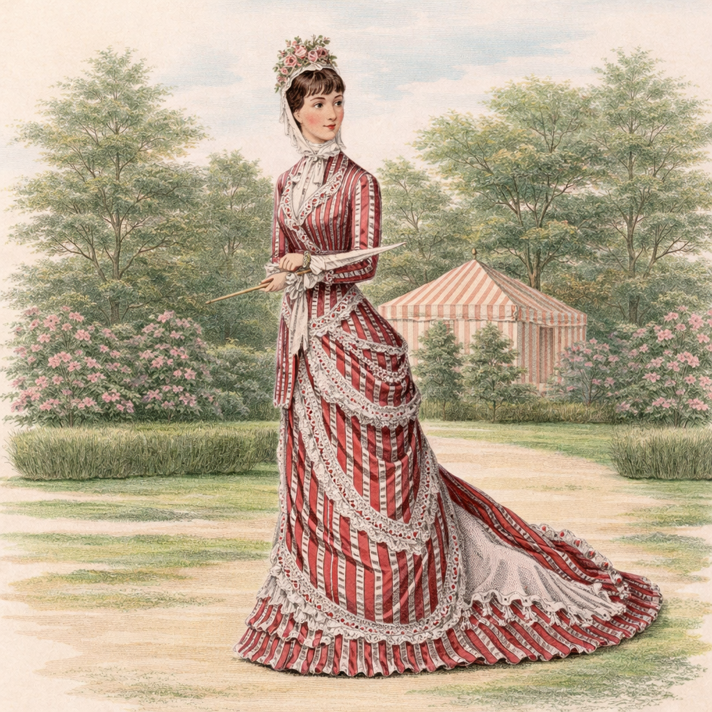 1878 Emmeline Pankhurst - Victorian Red